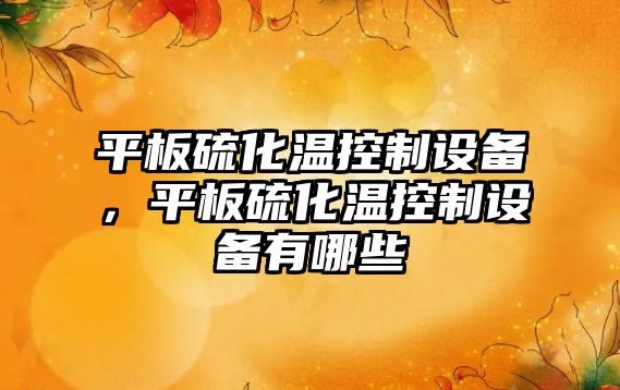 平板硫化溫控制設備，平板硫化溫控制設備有哪些